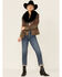 Image #4 - Double D Ranch Women's Top Ridge Weaver Zip-Front Faux Collar Leather Jacket, Multi, hi-res