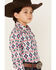 Image #2 - Shyanne Girls' Southwestern Print Long Sleeve Western Button-Down Shirt, Ivory, hi-res
