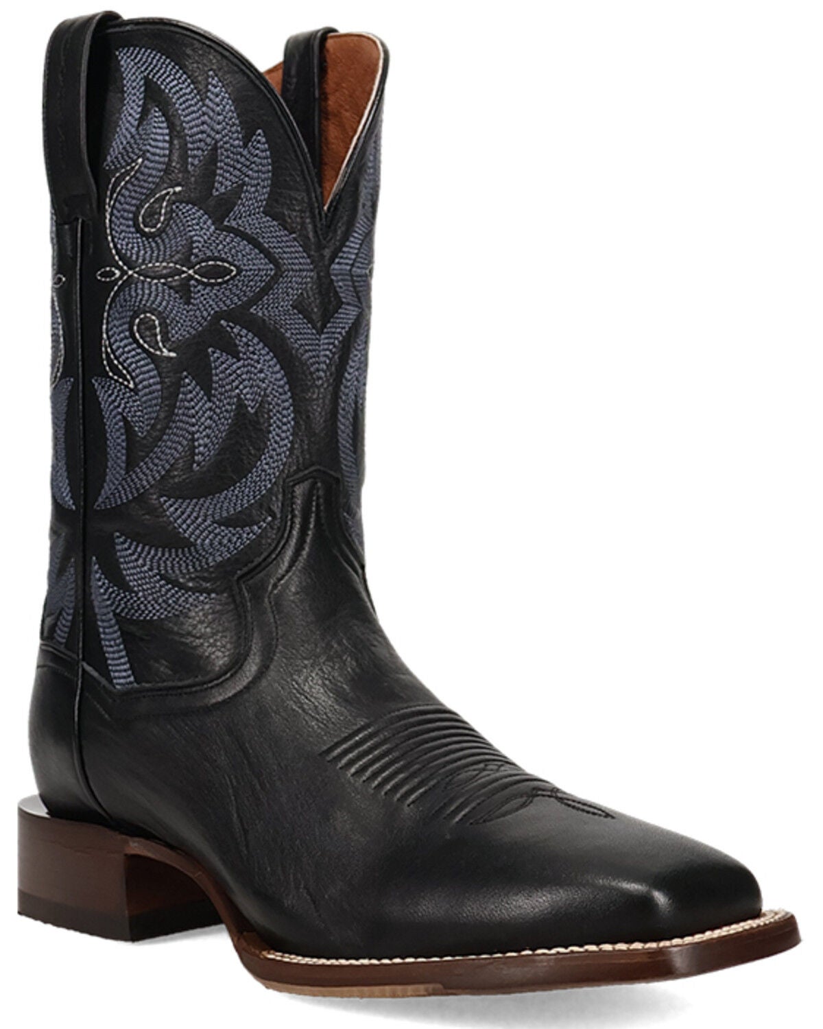 Image #1 - Dan Post Men's Sonara Western Boots - Broad Square Toe, Black, hi-res