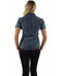 Image #2 - Scully Women's Embroidered Short Sleeve Button-Down Blouse, Dark Blue, hi-res