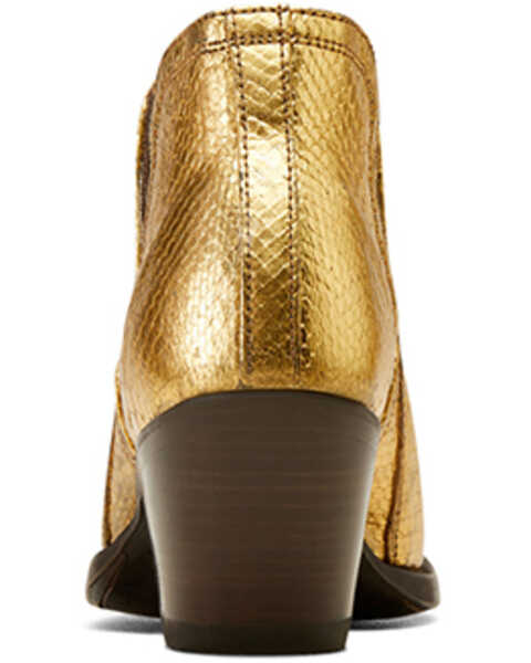 Image #3 - Ariat Women's Exotic Python Dixon Western Booties - Snip Toe, Yellow, hi-res