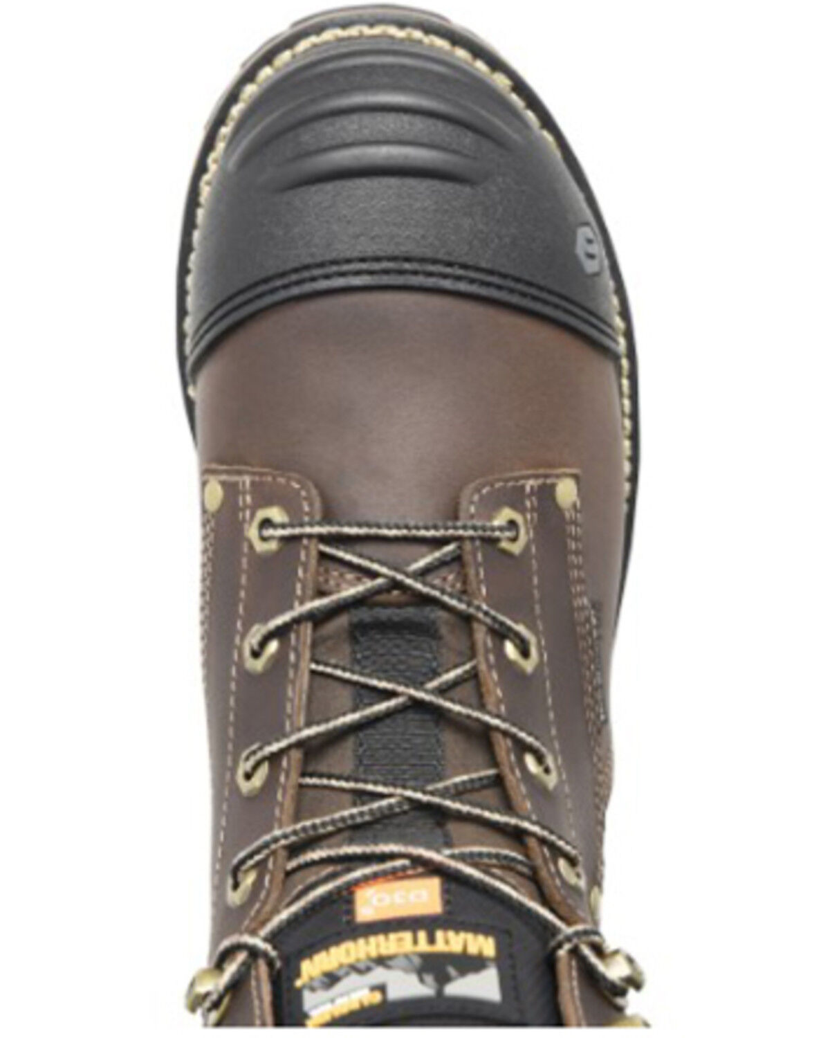 Image #5 - Matterhorn Men's 6" I-Beam Int. Met Guard Waterproof Work Boots - Composite Toe, Brown, hi-res