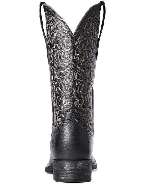 Image #3 - Ariat Women's Round Up Remuda Western Boots - Broad Square Toe, Black, hi-res