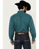 Image #4 - Resistol Men's Jackson Business Micro Striped Long Sleeve Button-Down Western Shirt, Teal, hi-res