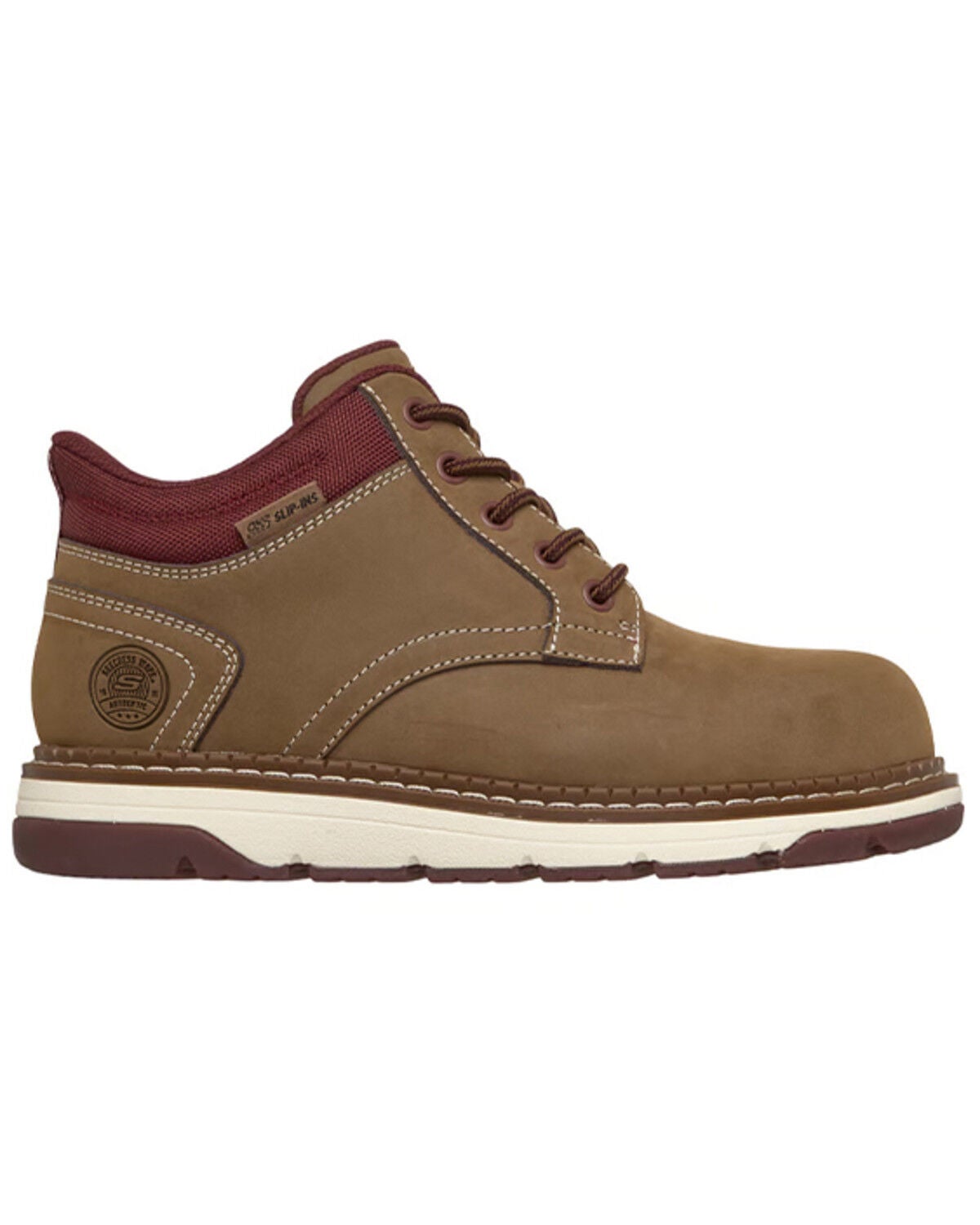 Image #2 - Skechers Women's Fallow Slip-Ins Work Boots - Nano Composite Toe, Brown, hi-res