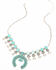 Shyanne Women's Matrix Turquoise Squash Blossom Statement Necklace, Turquoise, hi-res