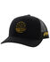 Image #1 - Hooey Men's Resistol Round Patch Trucker Cap, Black, hi-res