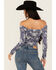 Image #4 - Free People Women's Layer It On Me Long Sleeve Top, Blue, hi-res