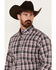 Image #2 - Cinch Men's Plaid Print Long Sleeve Button-Down Western Shirt, Multi, hi-res