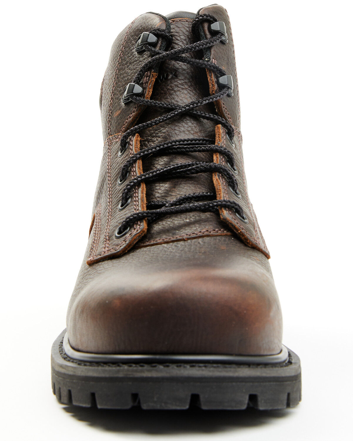 Image #4 - Hawx Men's 6" Lace-Up Work Boots - Steel Toe, Brown, hi-res