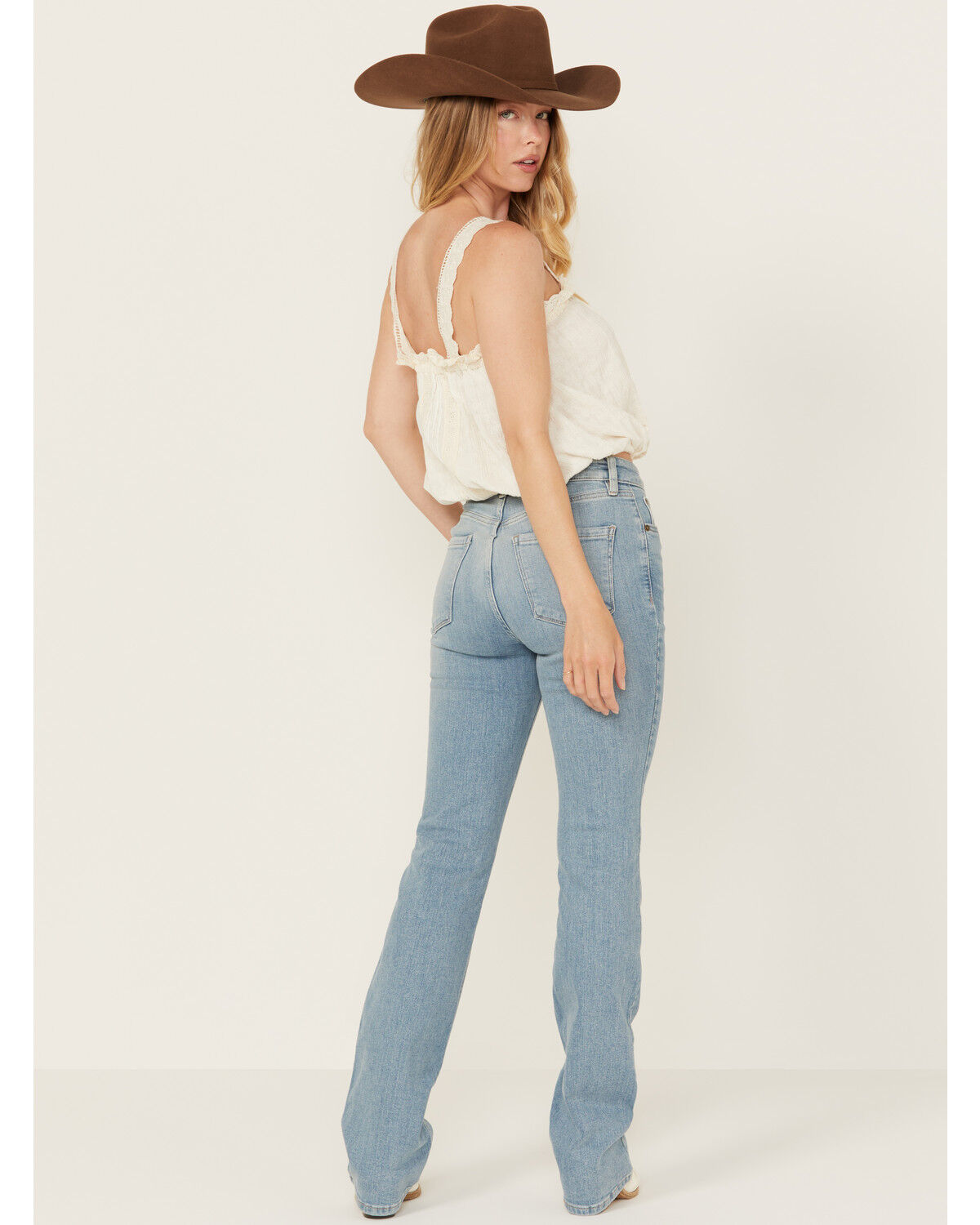 Image #3 - Cleo + Wolf Women's Skye Light Wash High Rise Bootcut Comfort Stretch Denim Jeans, , hi-res