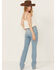 Image #3 - Cleo + Wolf Women's Skye Light Wash High Rise Bootcut Comfort Stretch Denim Jeans, , hi-res