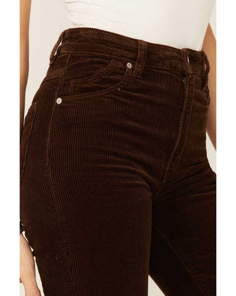 Rollas Women's Eastcoast Flare Corduroy Jeans, Brown, hi-res