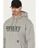 Image #2 - Ariat Men's Rebar Workman Drive Hooded Sweatshirt, Grey, hi-res