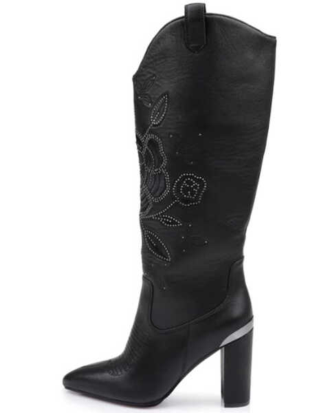 Image #3 - DanielXDiamond Women's Acadia Embroidered Western Boots - Pointed Toe, Black, hi-res