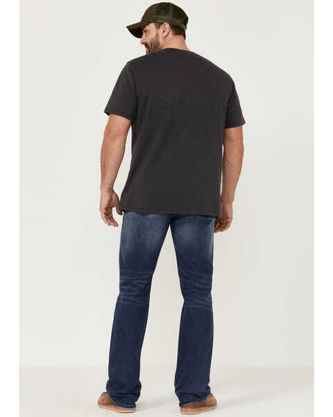 Image #3 - Brothers and Sons Men's Wilderness Distressed Stretch Regular Straight Jeans  , Dark Medium Wash, hi-res