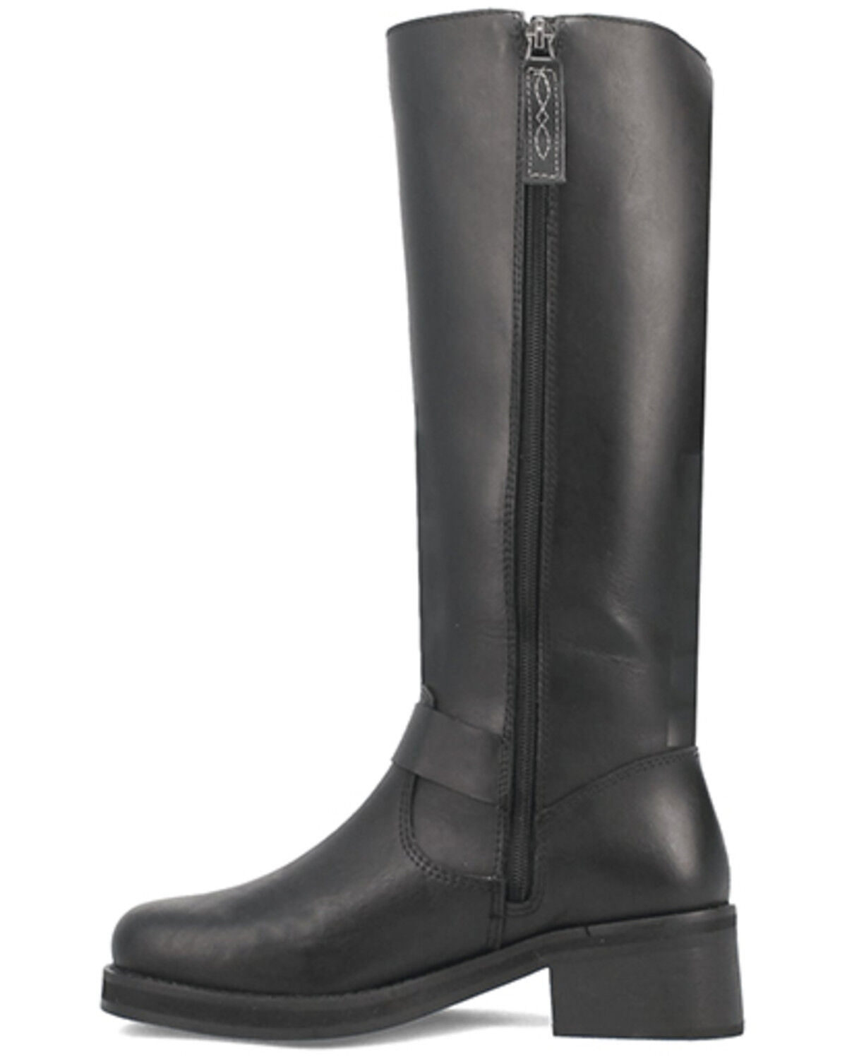 Image #3 - Dingo Women's Wild N Free Motorcycle Boots - Round Toe, Black, hi-res