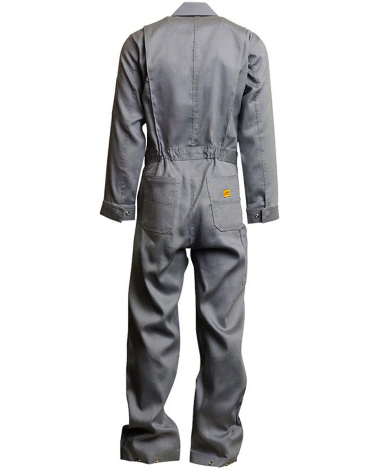 Image #2 - Lapco Men's FR Light Weight Deluxe Long Sleeve Coveralls - Big & Tall, Grey, hi-res