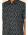 Moonshine Spirit Men's Excalibur Paisley Print Short Sleeve Western Shirt , Black, hi-res