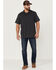 Image #2 - Brothers and Sons Men's Solid Slub Short Sleeve Polo Shirt, Charcoal, hi-res