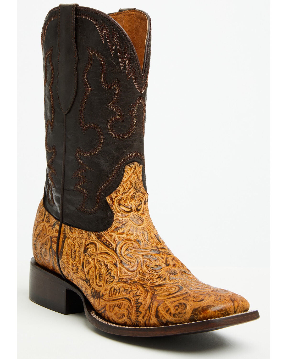 Cody James Men's Solridge Western Boots - Broad Square Toe, Tan, hi-res