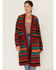 Image #1 - Wrangler Women's Southwestern Stripe Print Duster, Rust Copper, hi-res