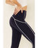 Image #3 - Free People Women's You're A Peach Leggings, Navy, hi-res