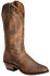 Image #1 - Boulet Fancy Stitched Cowgirl Boots - Medium Toe, Golden, hi-res