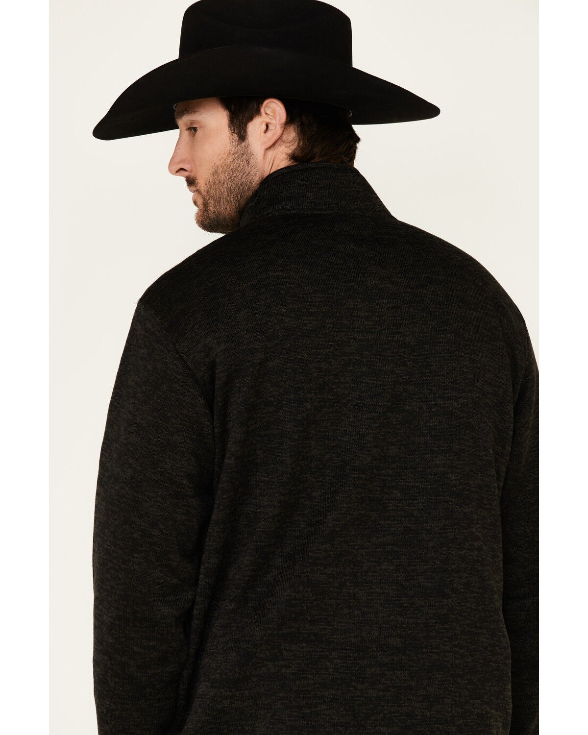 Image #5 - Ariat Men's Solid Charcoal Wesley 1/4 Zip Fleece Pullover, , hi-res