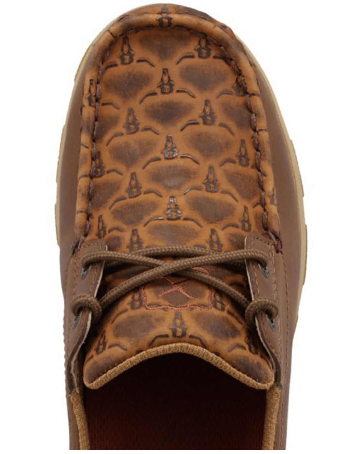 Image #6 - Twisted X Women's Boat Shoe Driving Mocs, Brown, hi-res