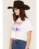 Image #2 - Junk Food Clothing Women's Coors Golden Colorado Short Sleeve Cropped Graphic Tee, White, hi-res