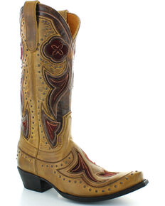 Old Gringo Women's Granby Cowgirl Boots - Snip Toe , Tan, hi-res