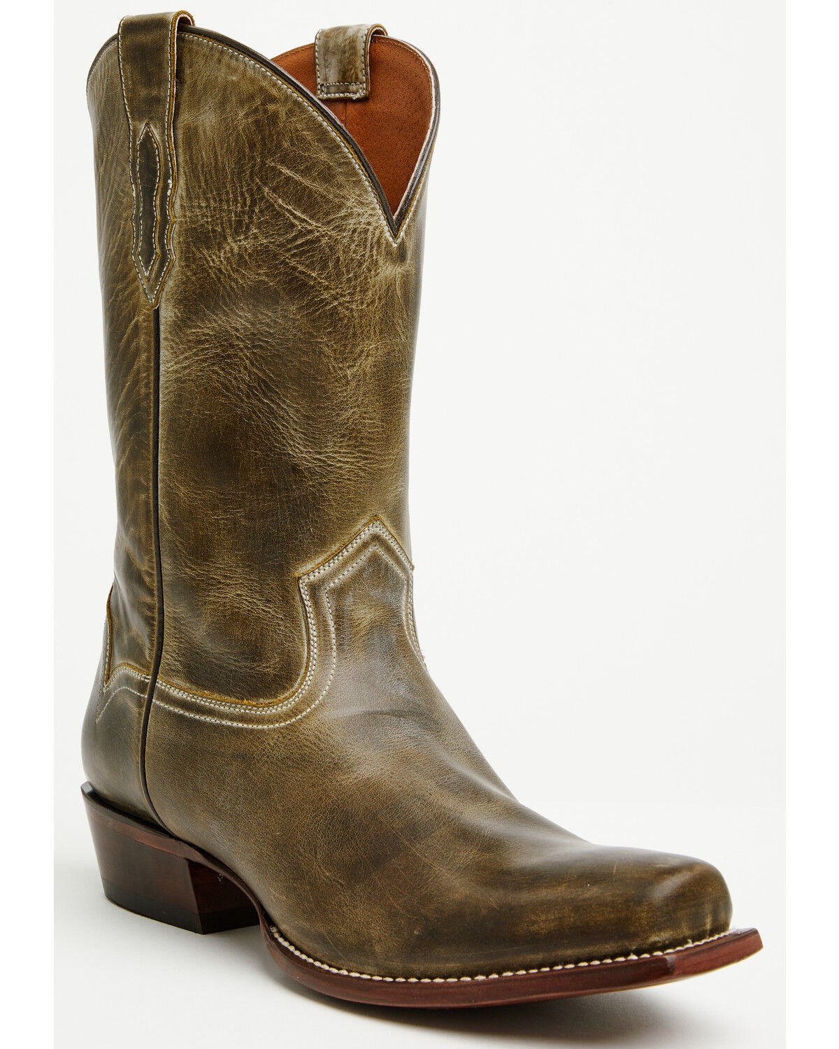 Moonshine Spirit&reg; Men's Redford Western Boots - Square Toe, Olive, hi-res