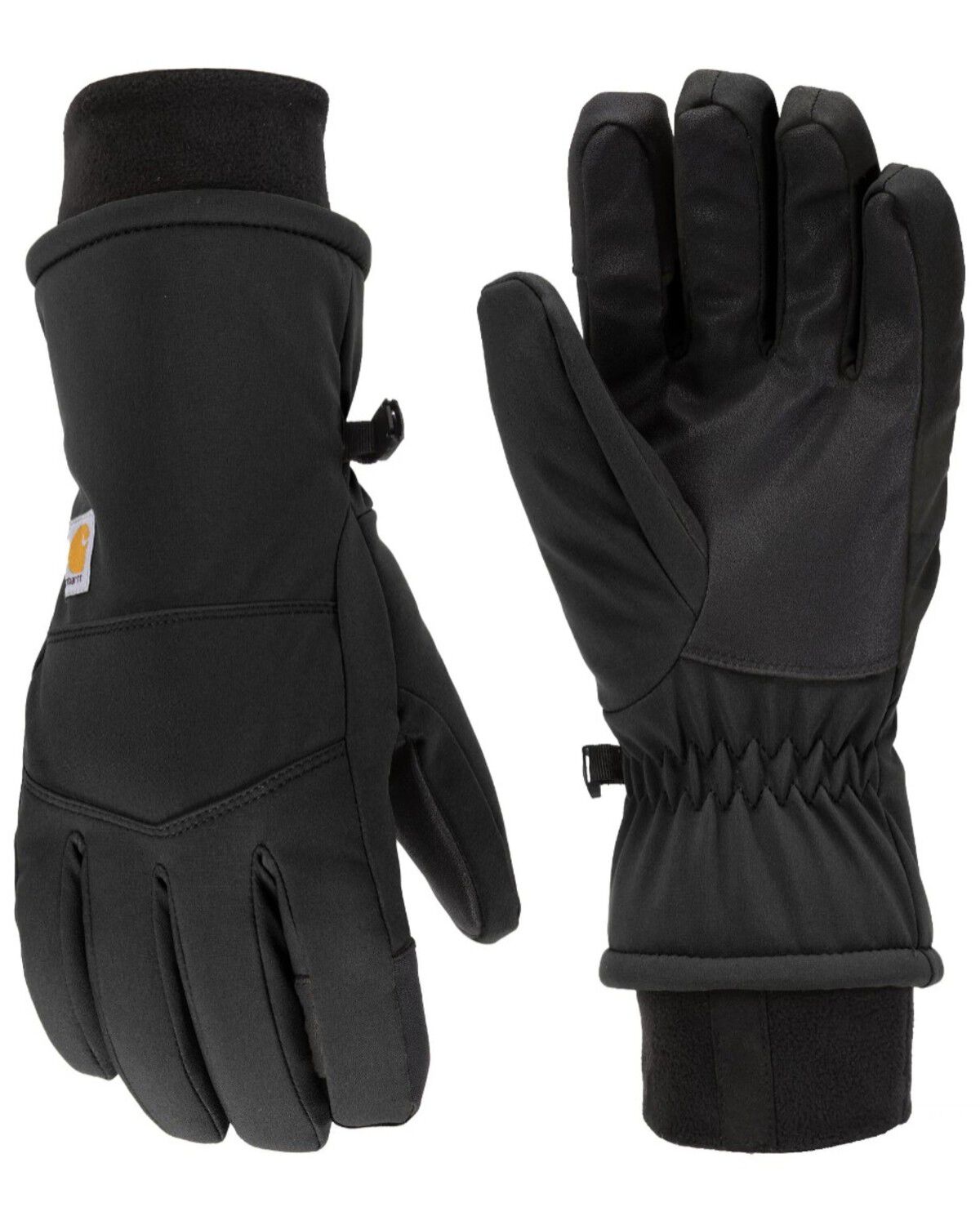 Carhartt Women's Storm Defender&trade; Insulated Softshell Gloves, Black, hi-res