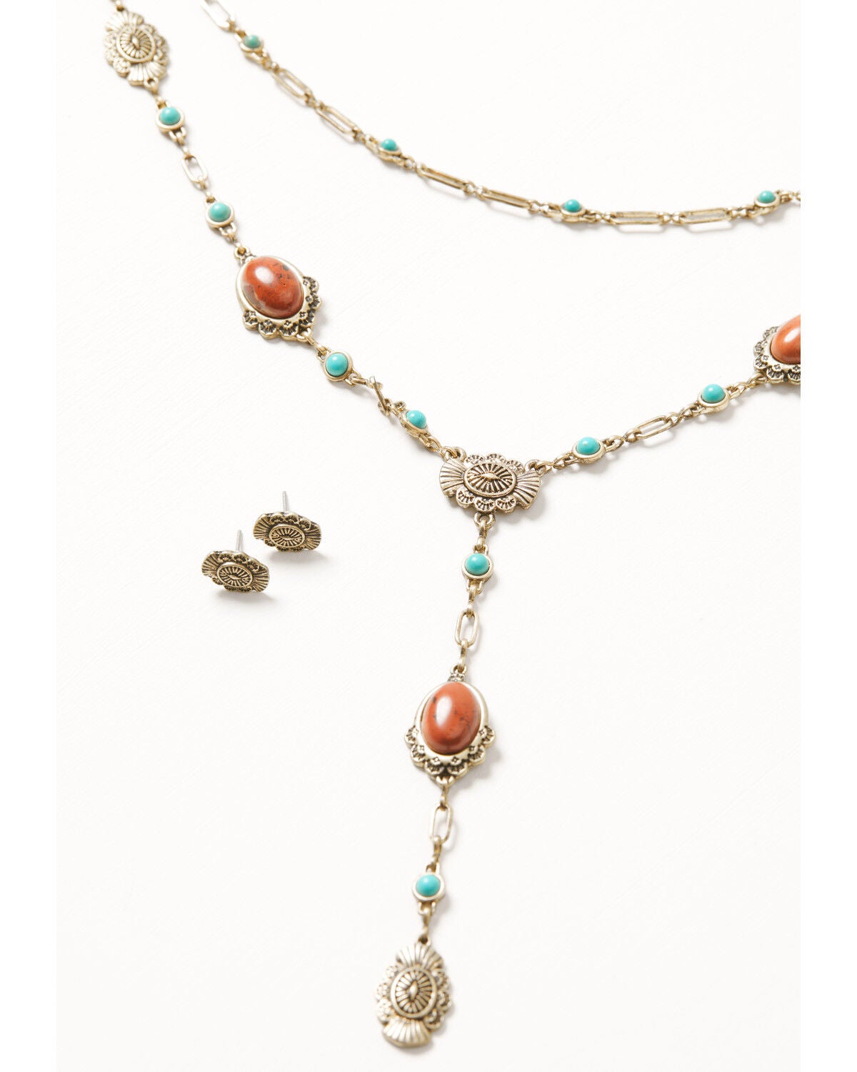 Image #1 - Shyanne Women's Golden Skyland Layered Jewelry Set - 2 Piece, Gold, hi-res