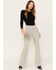 Wonderwest Women's Leather Fringe Pants, Grey, hi-res