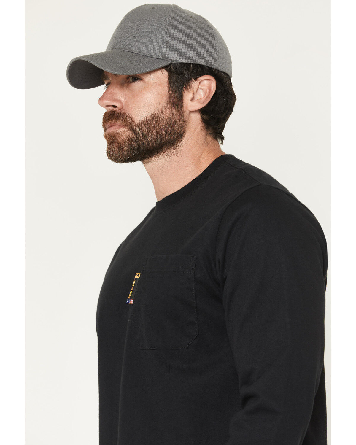 Image #3 - Benchmark FR Men's FR EV Juice Long Sleeve Graphic Work T-Shirt, Black, hi-res