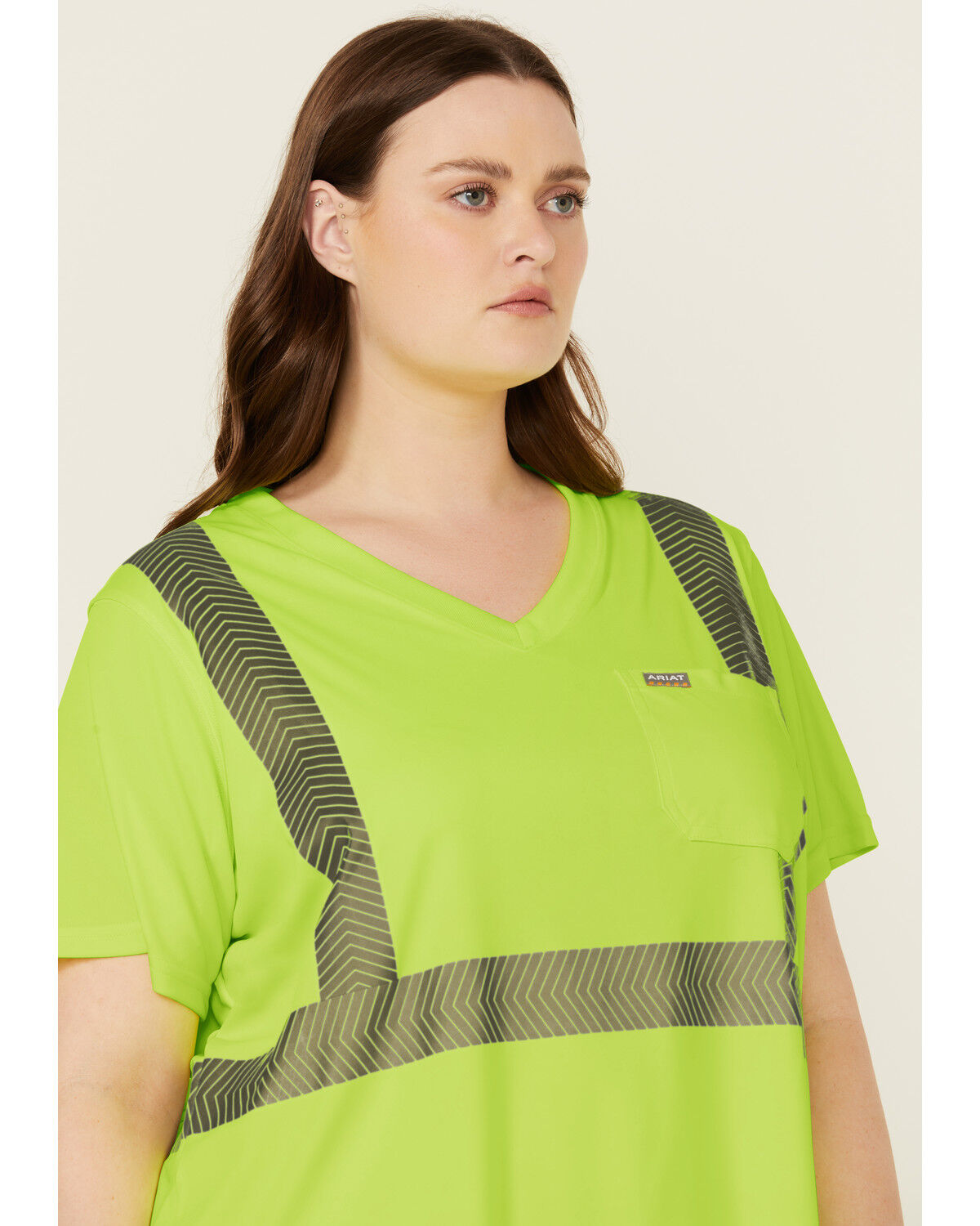 Image #3 - Ariat Women's Rebar Hi-Vis ANSI T-Shirt - Plus, Bright Yellow, hi-res