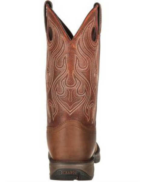 Image #4 - Durango Rebel Men's Saddle Western Boots - Round Toe, Bark, hi-res