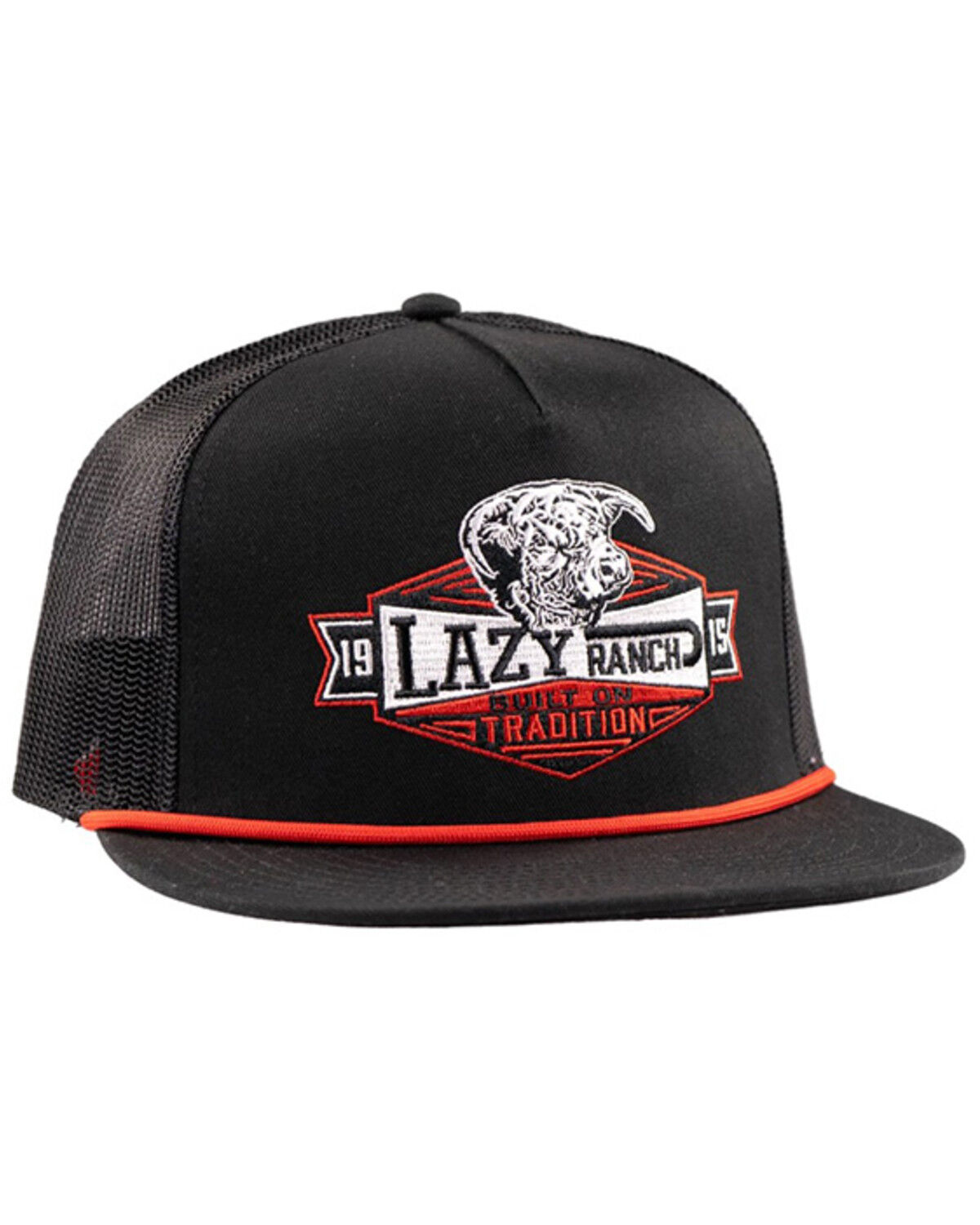 Image #1 - Lazy J Ranch Wear Men's Domino Ball Cap, Black, hi-res