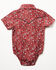 Image #3 - Cowboy Hardware Infant Boys' Bandana Paisley Print Short Sleeve Snap Onesie, Red, hi-res