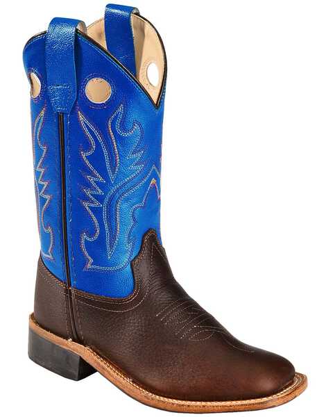 Image #1 - Cody James Boys' Thunder Western Boots - Broad Square Toe, Oiled Rust, hi-res