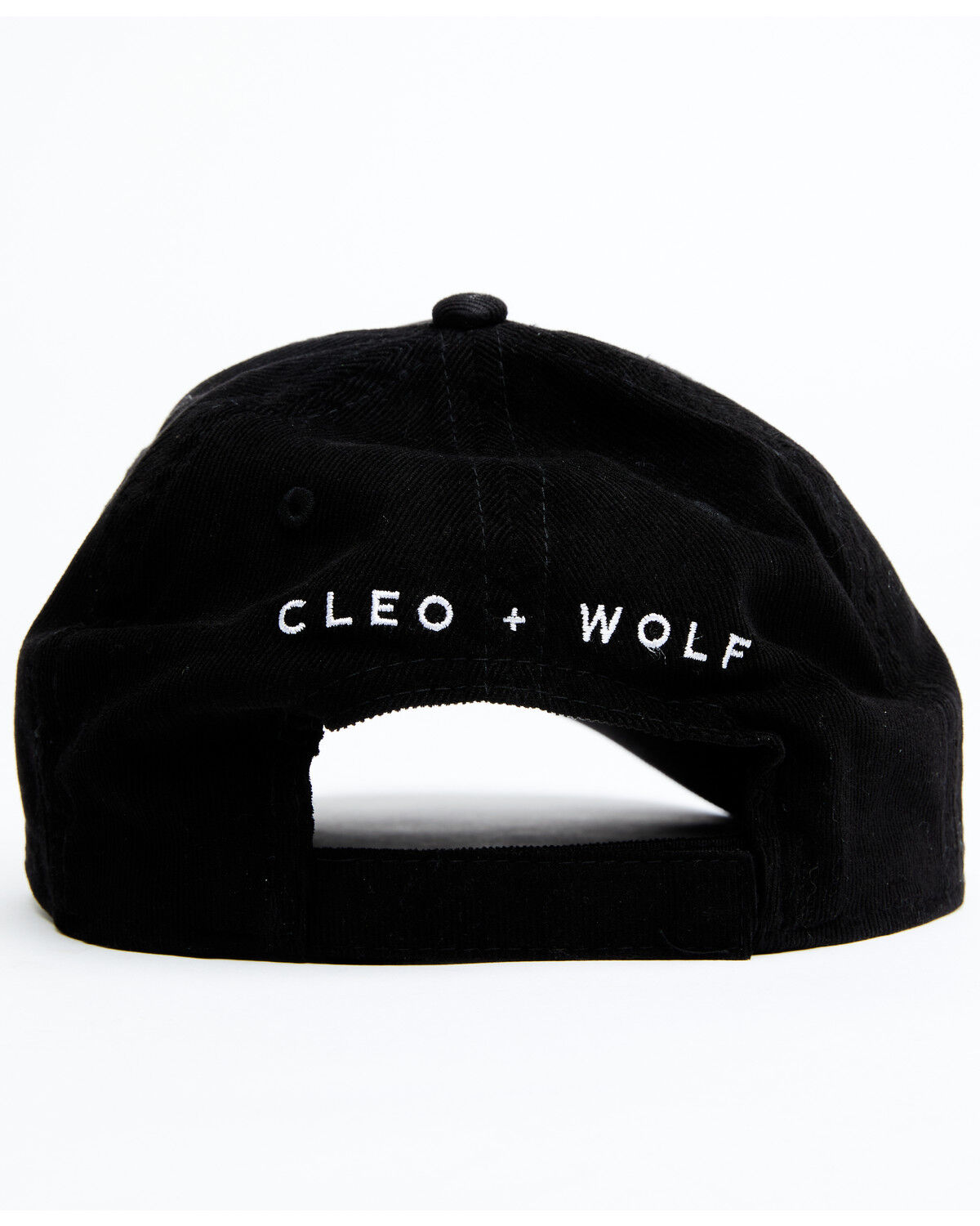 Image #3 - Cleo + Wolf Women's Corduroy Lightning Bolt Embroidered Ball Cap, Black, hi-res