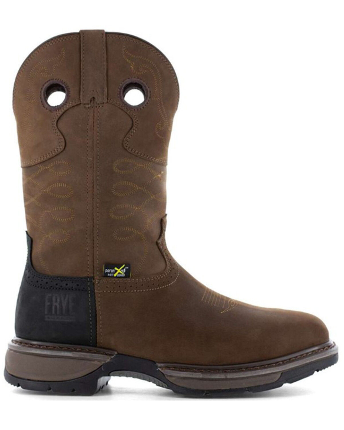 Image #2 - Frye Men's 10" Wellington Met Guard Work Boots - Steel Toe, Black, hi-res