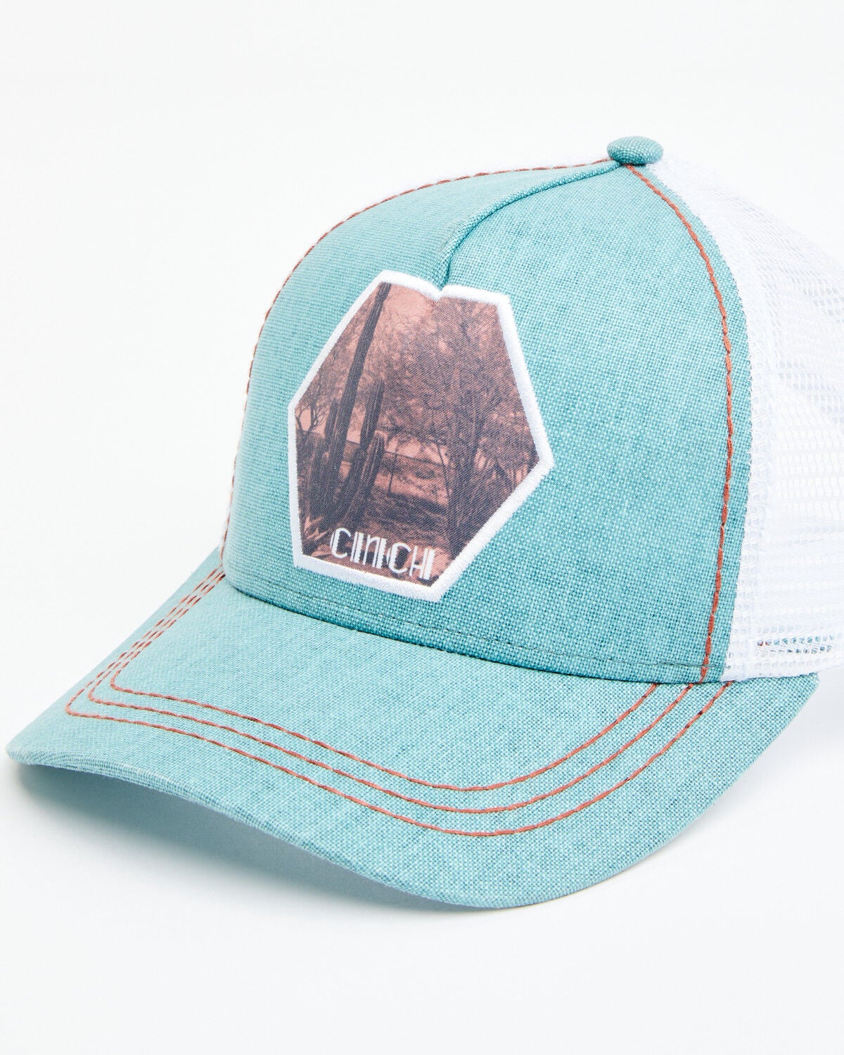 Cinch Women's Cactus Logo Ball Cap, Green, hi-res