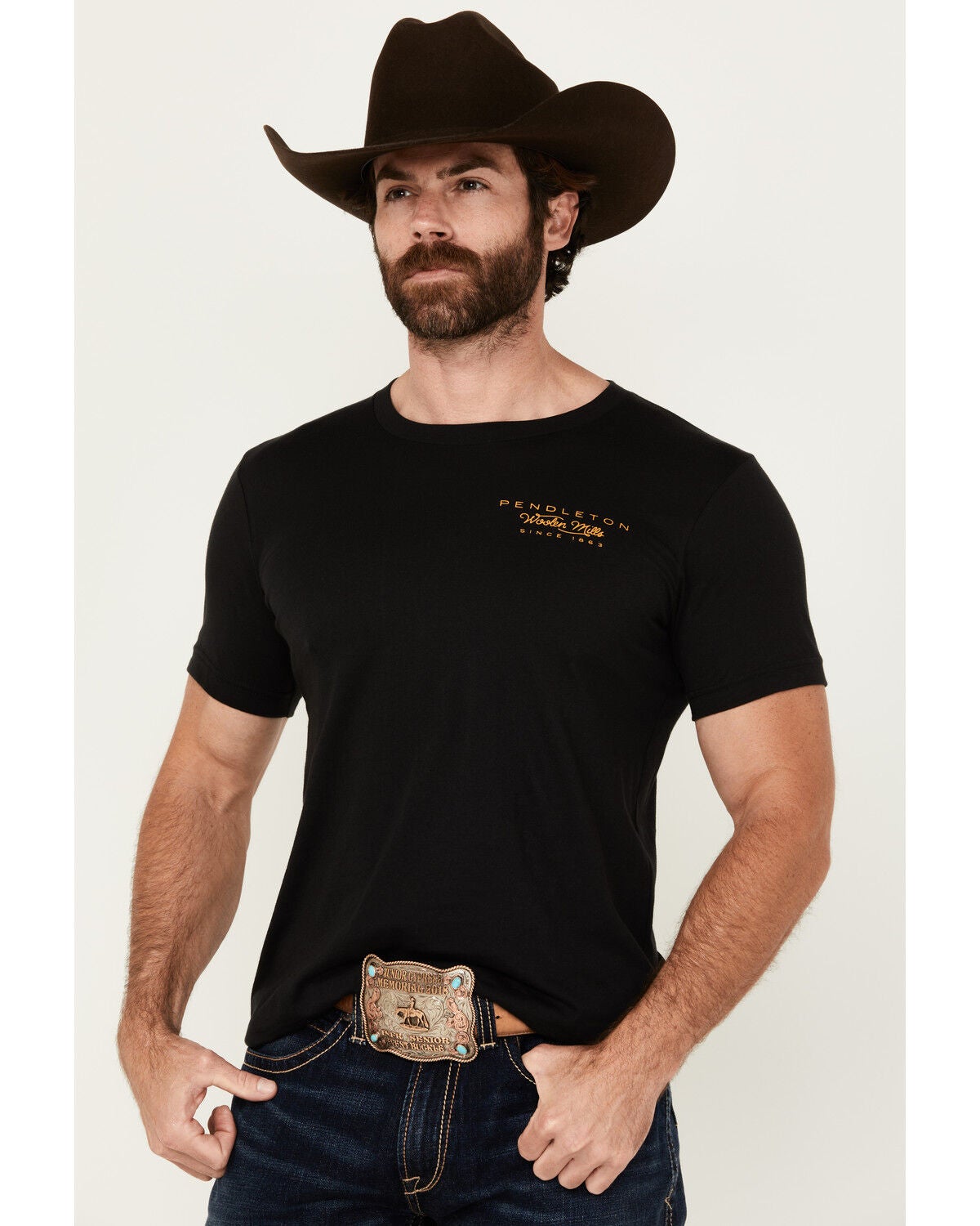 Image #2 - Pendleton Men's Scenic Logo Short Sleeve Graphic T-Shirt, Black, hi-res