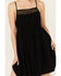 Image #3 - Beyond The Radar Women's Crochet Trim Mini Dress, Black, hi-res