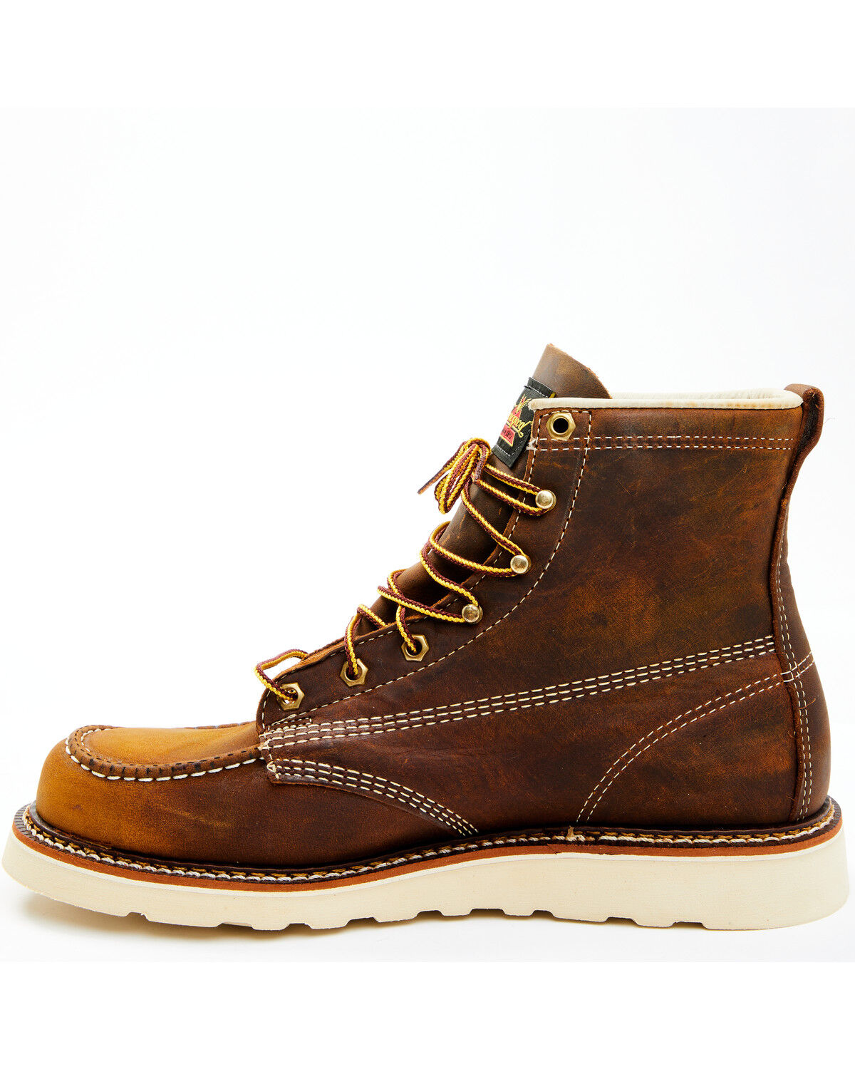 Image #3 - Thorogood Men's 6" American Heritage MAXWear USA Wedge Sole Work Boots - Soft Toe, Brown, hi-res