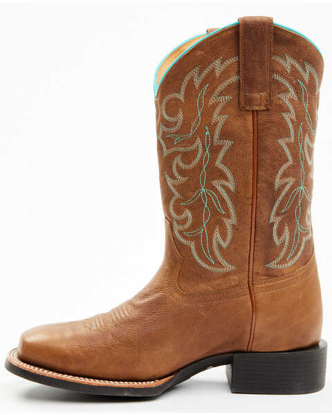 Image #3 - Shyanne Women's Aries Western Performance Boots - Square Toe, Brown, hi-res