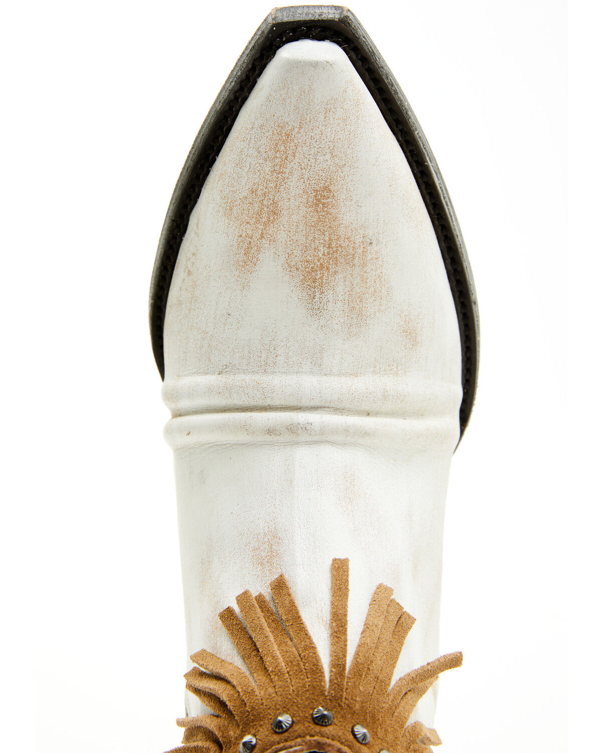Image #6 - Yippee Ki Yay Women's Tess Western Booties - Snip Toe, Beige, hi-res